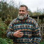 Aztec Sherpa Fleece Half Zip Sweater