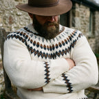 Ivory Heritage Fair Isle Crewneck Sweater