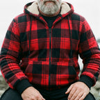 Steel Grey & Rust Lopapeysa Wool Crewneck Sweater
